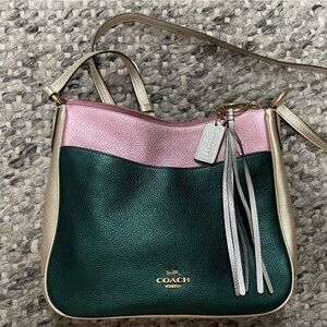 Coach metallic crossbody